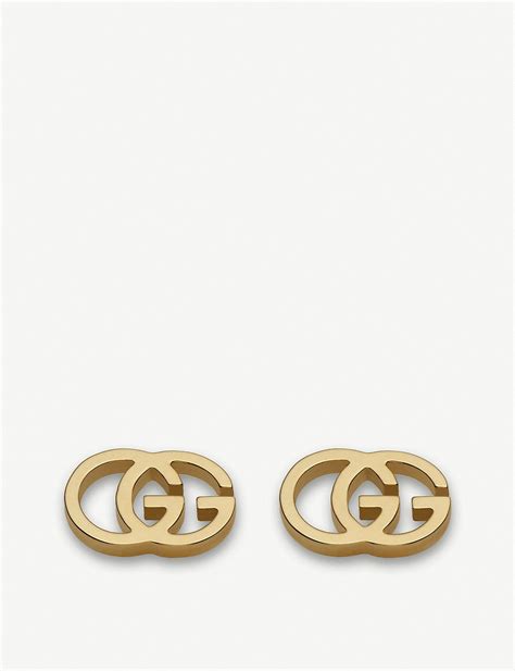 gucci gg studs|Gucci trademark earrings.